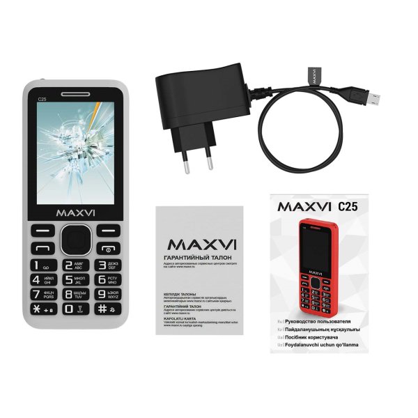 Мобильный телефон Maxvi C25 White купить,NaN
