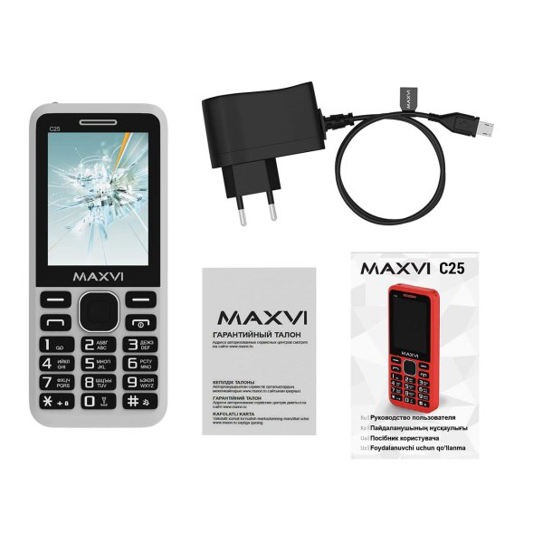 Мобильный телефон Maxvi C25 White купить,NaN