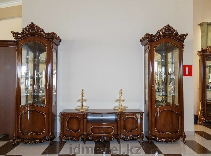 Комплект для гостиной СлонимМебель Элиза коричневый   104536850 купить,NaN