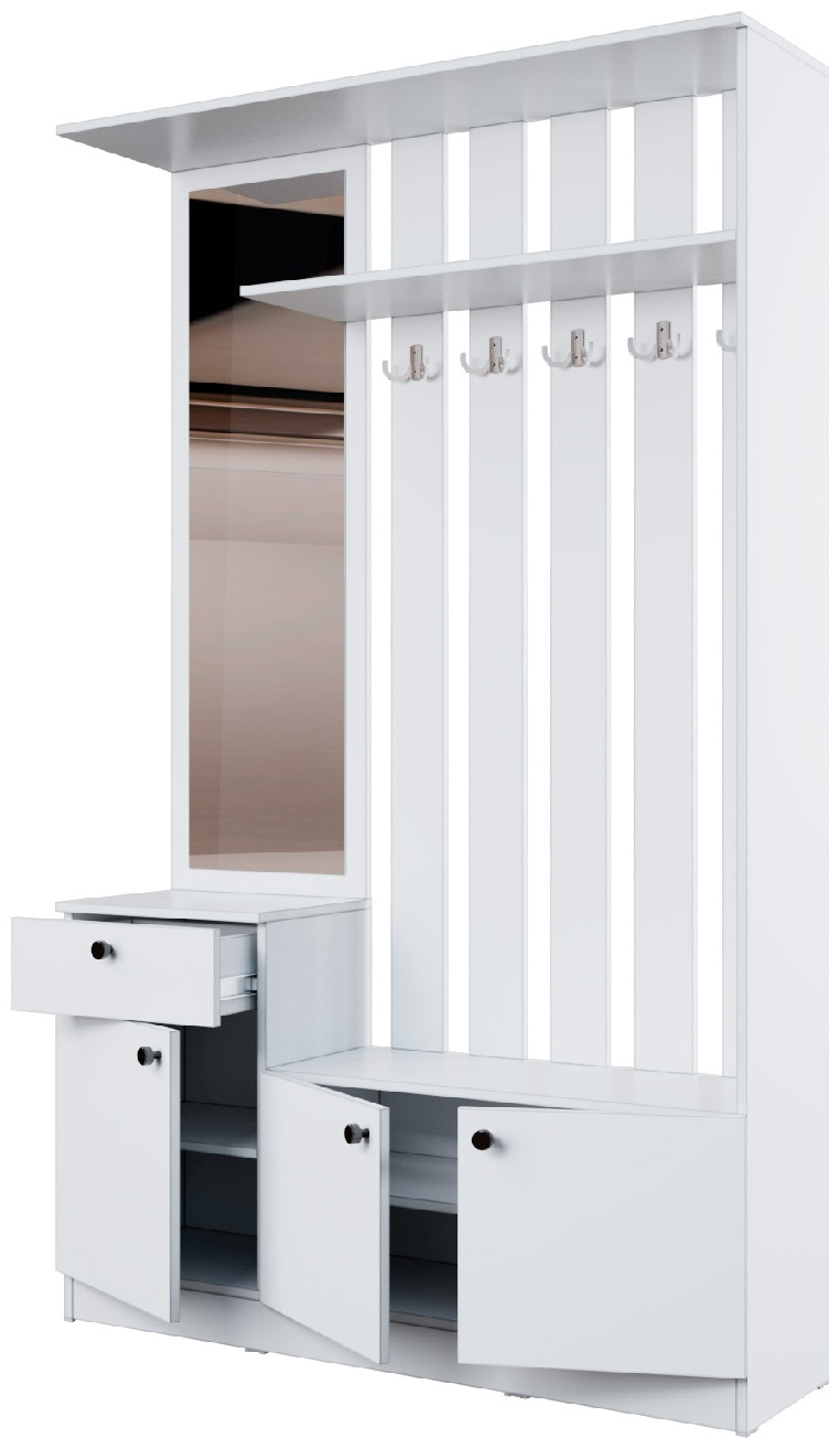 Шкаф Dominika Вирджиния 120х200х32см белый купить,NaN