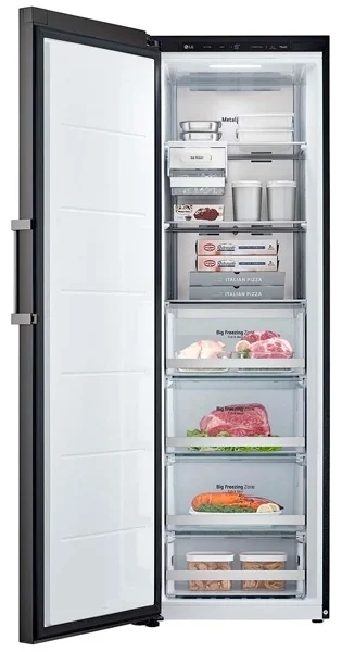 Морозильный-шкаф LG Objet GC-B404FAQM серо-чёрный купить,0