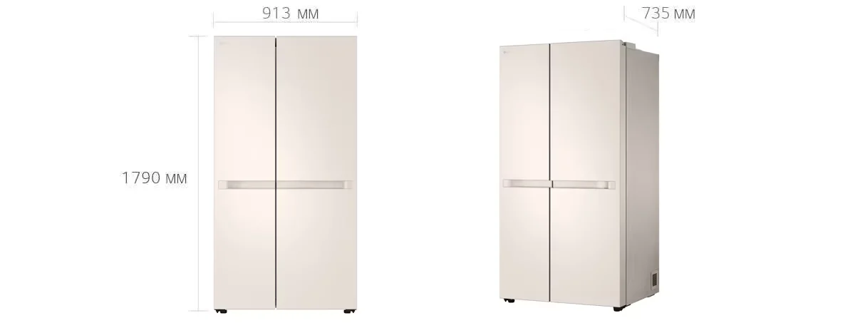 Холодильник LG GC-B257KEHW Beige купить,0