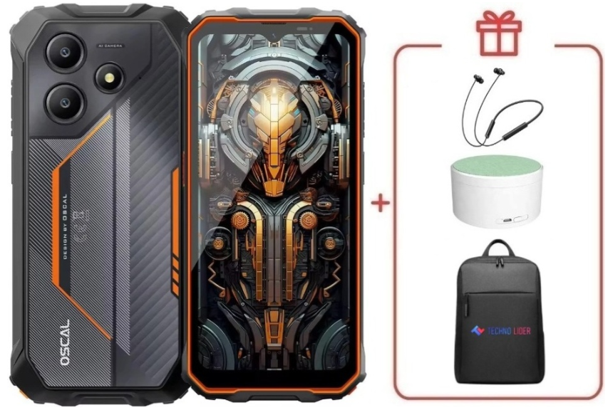 Смартфон Oscal Marine 2 8/128 GB Orange + подарок купить,NaN