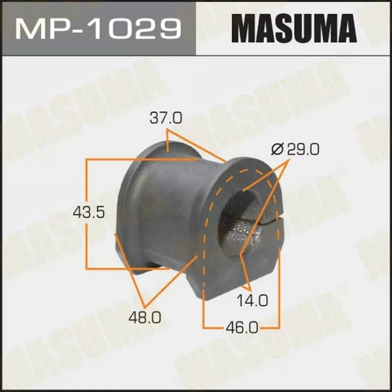 Втулка стабилизатора Masuma MP-1029 d29 MR374519 купить,NaN