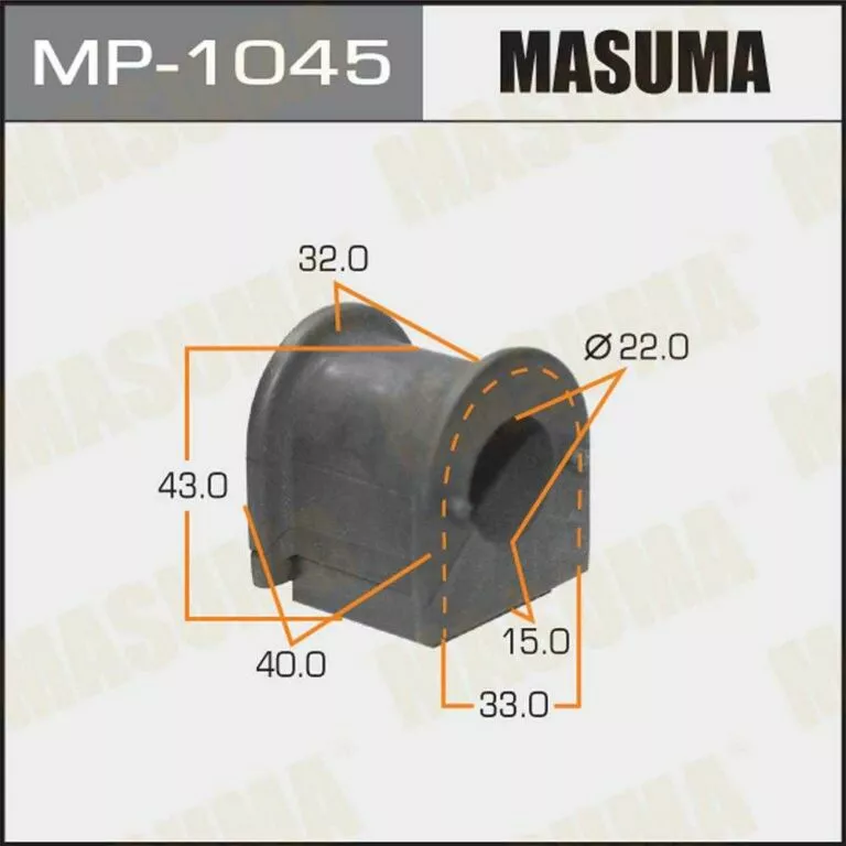 Втулка стабилизатора Masuma MP-1045 d22 48815-44010 купить,NaN
