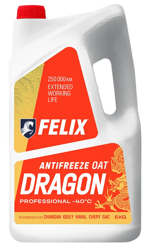 Антифриз Felix Dragon G12+ красный 5кг купить,NaN