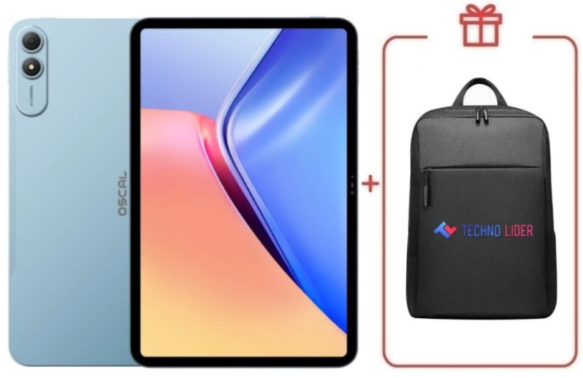 Планшет OSCAL Pad 200 LTE 13.4 дюйм 6/256GB голубой + подарок