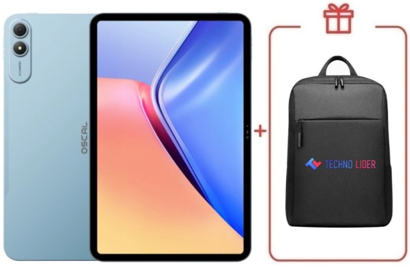 Планшет OSCAL Pad 200 LTE 13.4 дюйм 6/128GB голубой + подарок
