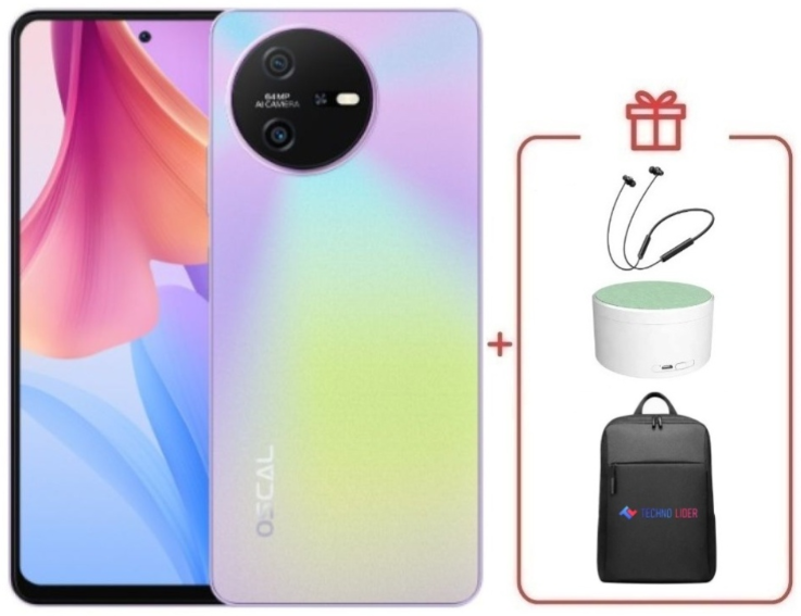Смартфон Oscal Tiger 12 12/256GB Flowing Purple + подарок купить,NaN