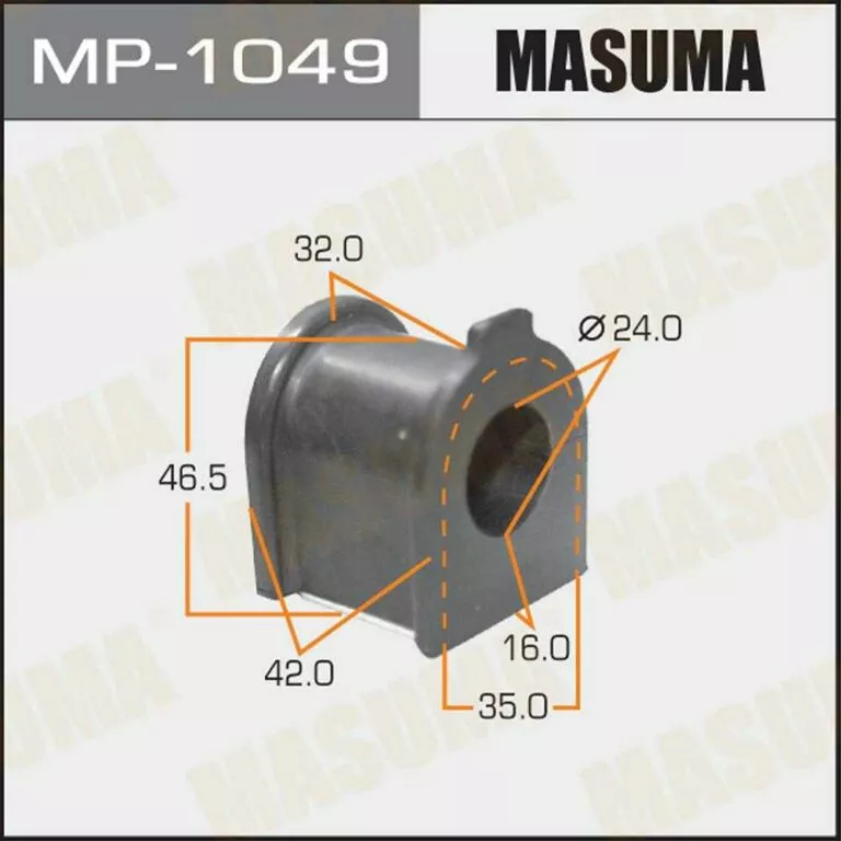 Втулка стабилизатора Masuma MP-1049 d24 48815-44040 купить,NaN