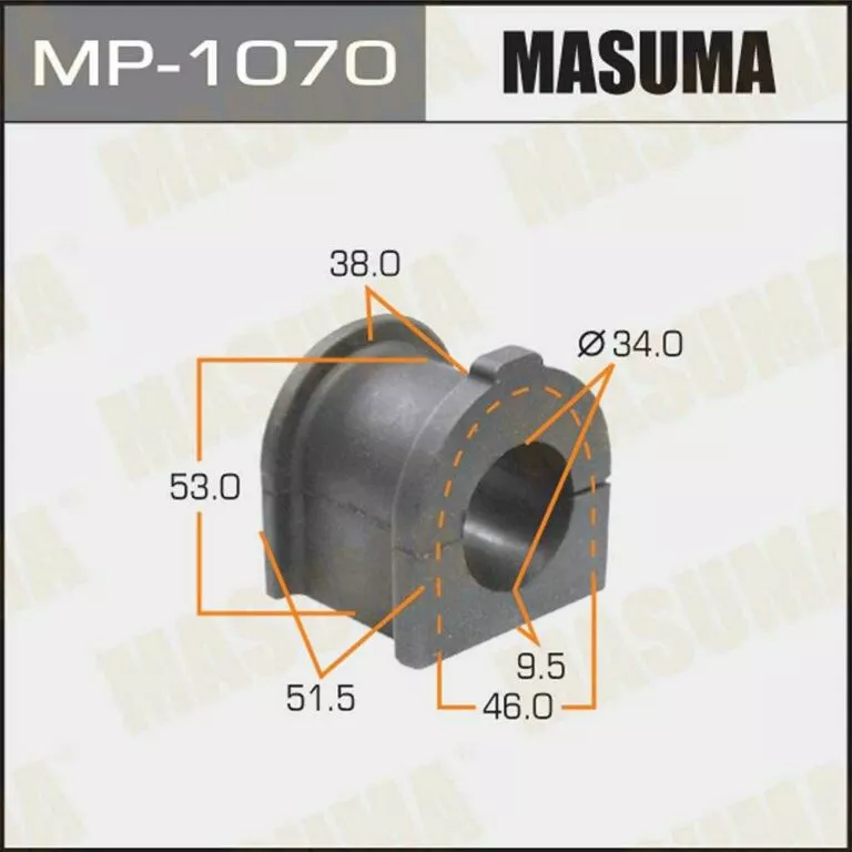 Втулка стабилизатора Masuma MP-1070 d34 48815-60271 купить,NaN