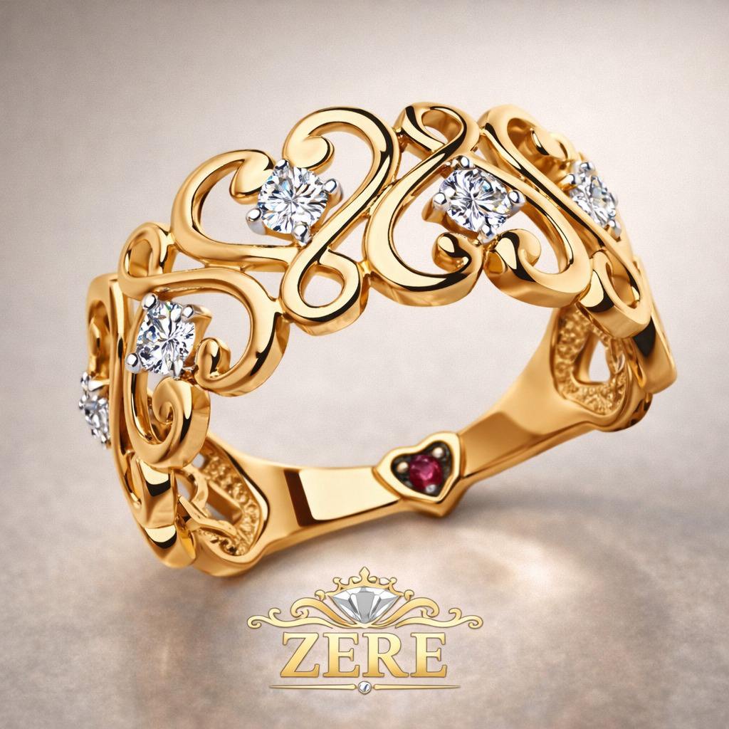 Kольцо Zere ZR260345 золото 2.49гр 17р купить,232090