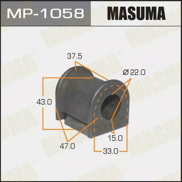 Втулка стабилизатора Masuma MP-1058 d22 48818-12280 купить,NaN