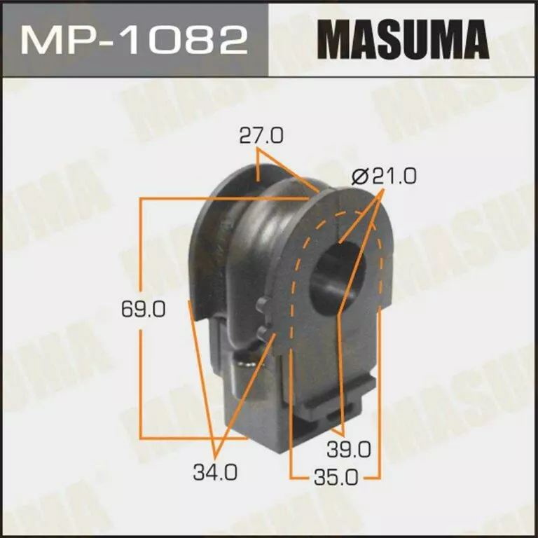 Втулка стабилизатора Masuma MP-1082 d21 54613-JD02A купить,NaN