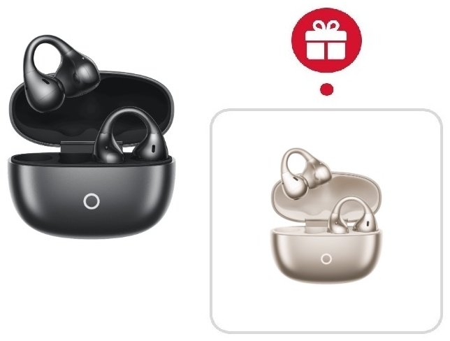 Наушники Realme Buds Clip черный + подарок