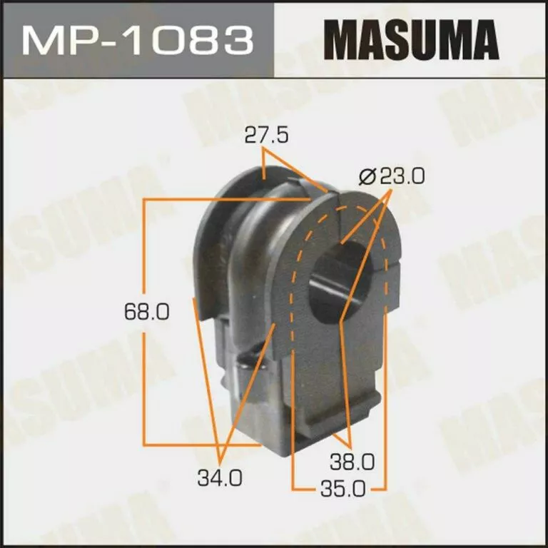 Втулка стабилизатора Masuma MP-1083 d23 54613-JD03A купить,NaN