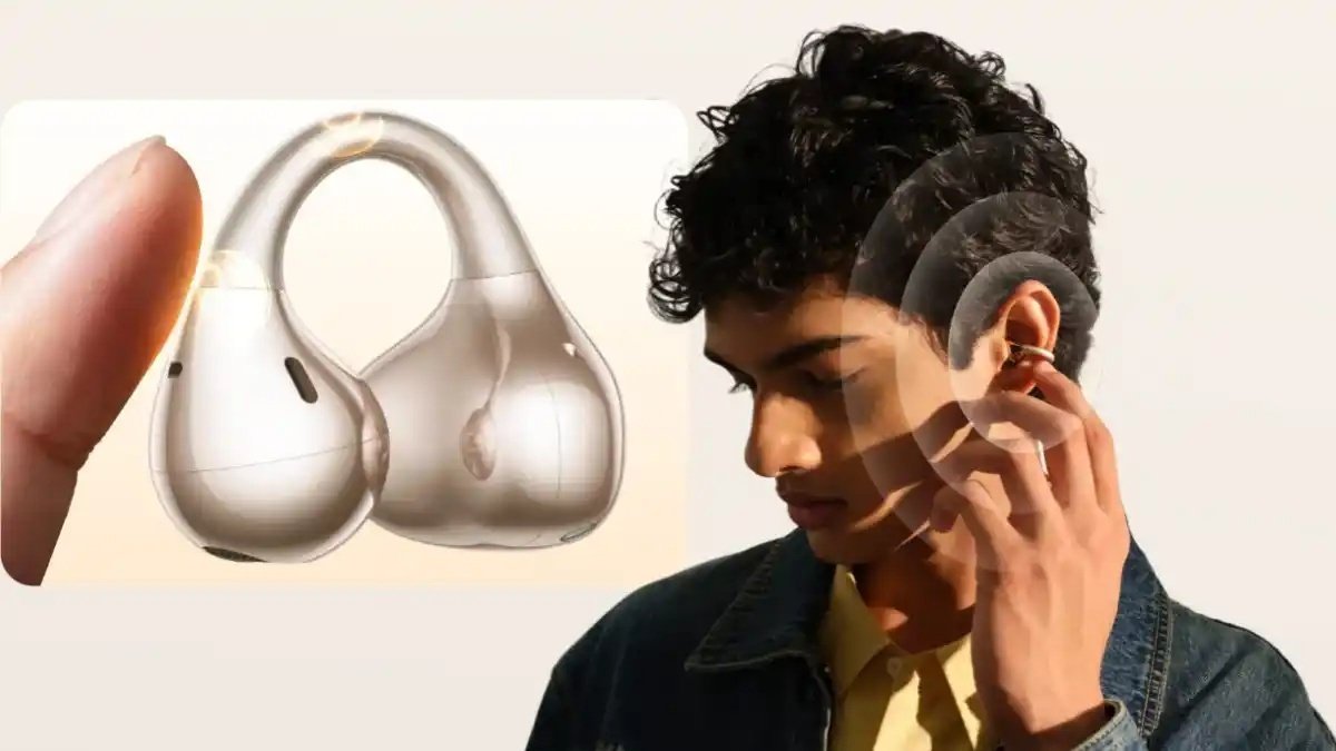 Наушники Realme Buds Clip золотистый + подарок