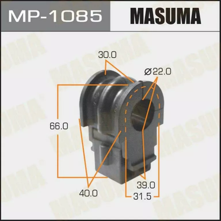 Втулка стабилизатора Masuma MP-1085 d22 54613-ED001 купить,NaN