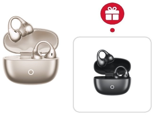 Наушники Realme Buds Clip золотистый + подарок