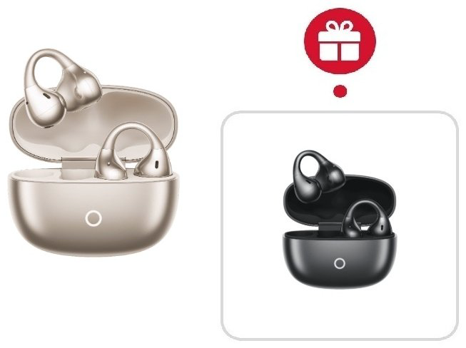 Наушники Realme Buds Clip золотистый + подарок