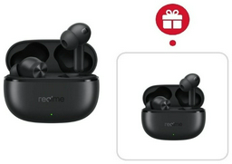 Наушники Realme Buds T200x черный + подарок