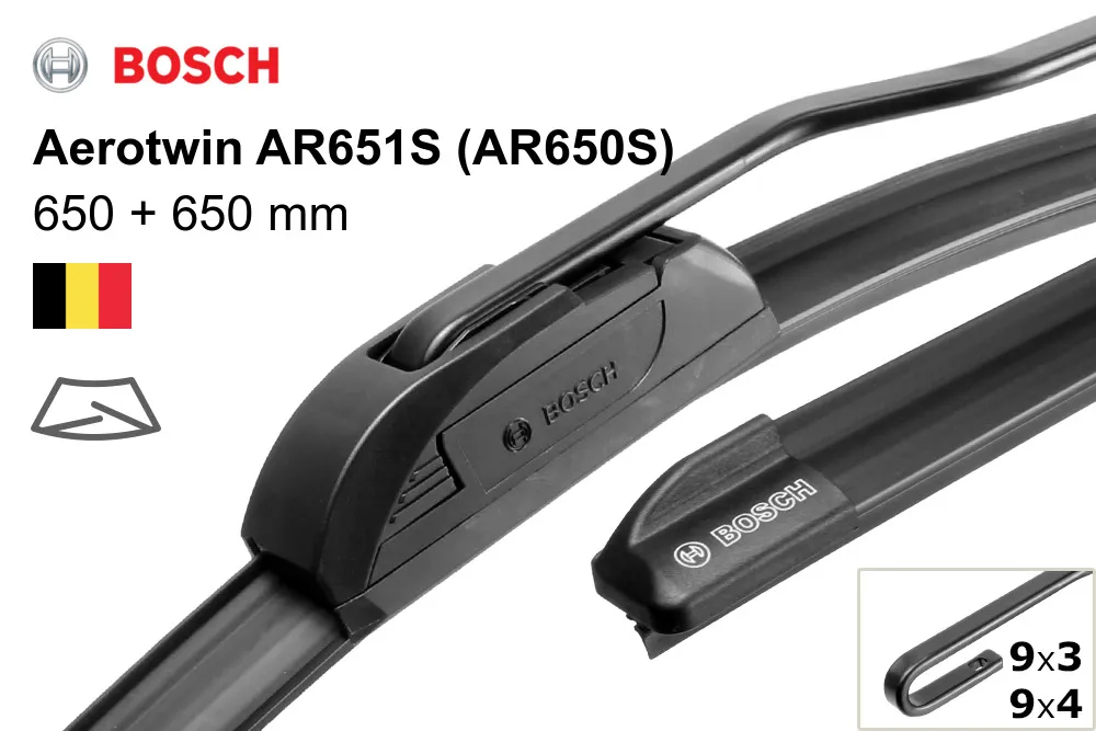 Щетка стеклоочистителя  Bosch Aero Twin 3 AR651S 397 118 913 650 650 мм купить,NaN