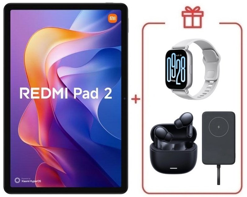 Планшет Xiaomi Redmi Pad 2 11 дюйм 8 Гб/256 Гб серый + подарок