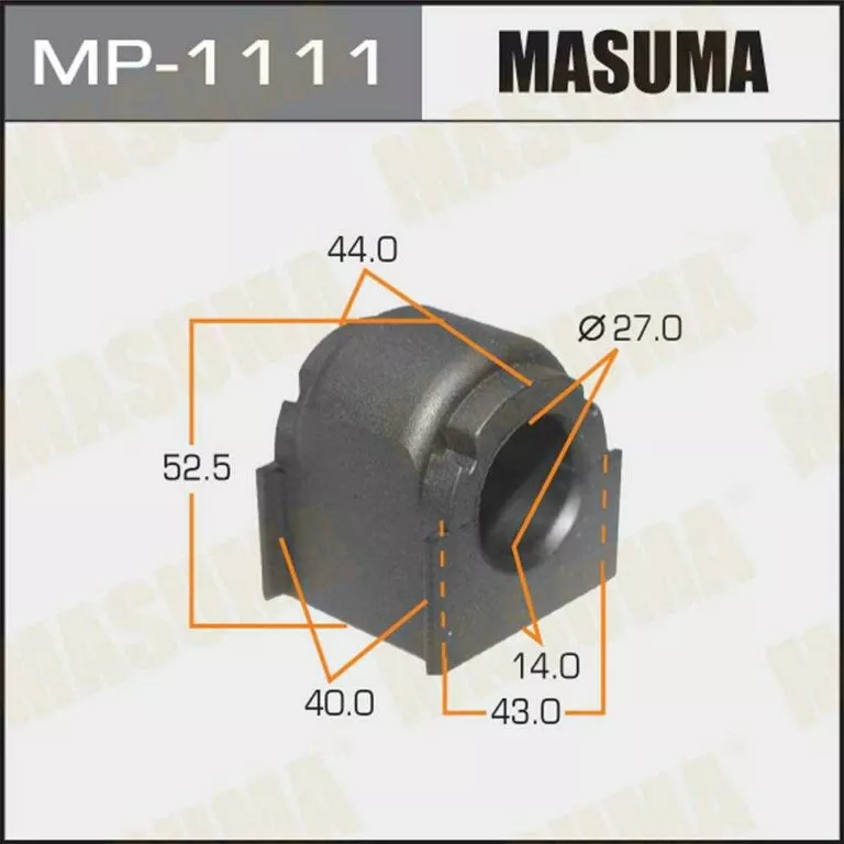 Втулка стабилизатора Masuma MP-1111 d27 EG21-34-156D   купить,NaN