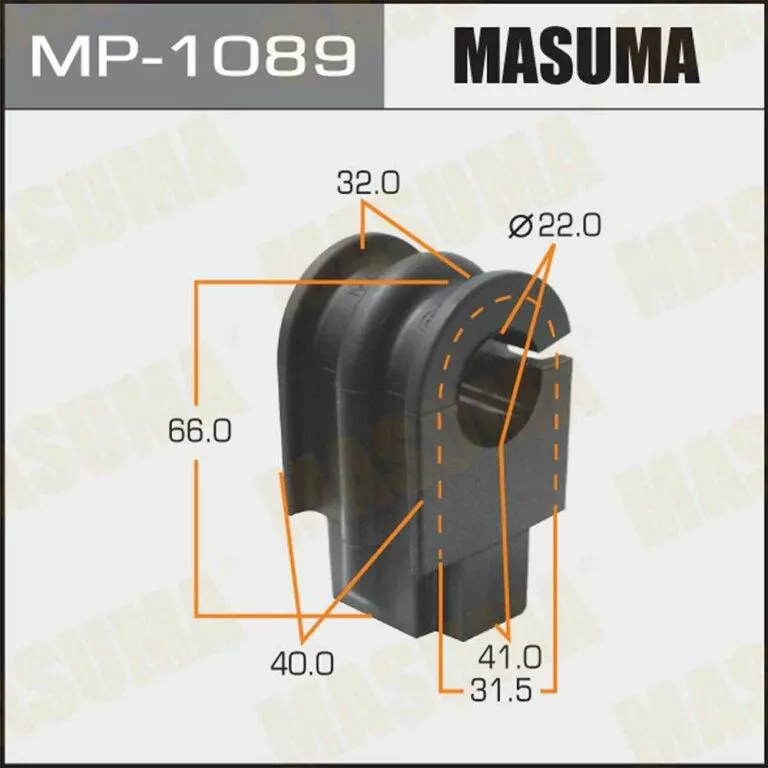 Втулка стабилизатора Masuma MP-1089 d22 54613-EL000