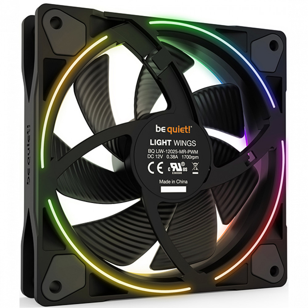 Вентилятор для корпуса be quiet! Light Wings 120mm PWM BL072 черный купить,0
