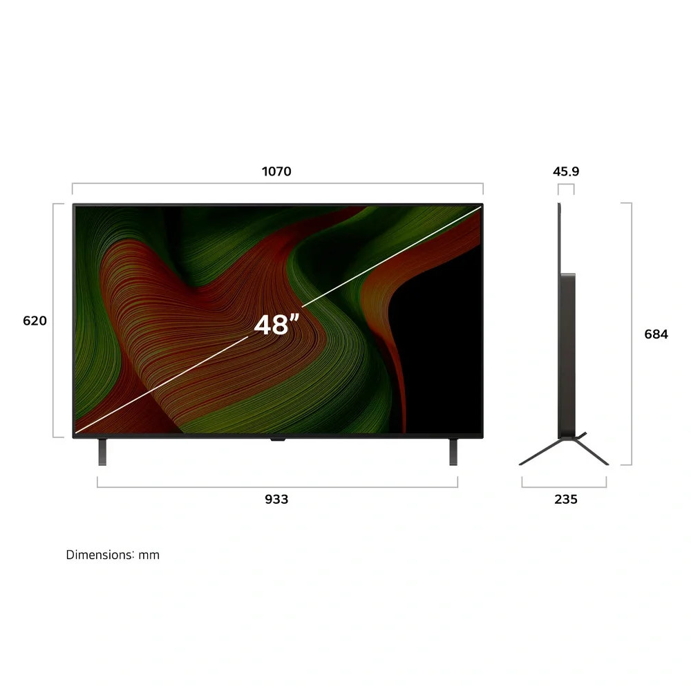 Телевизор LG 48" OLED48B5RLA OLED 4K UHD Brown купить,0