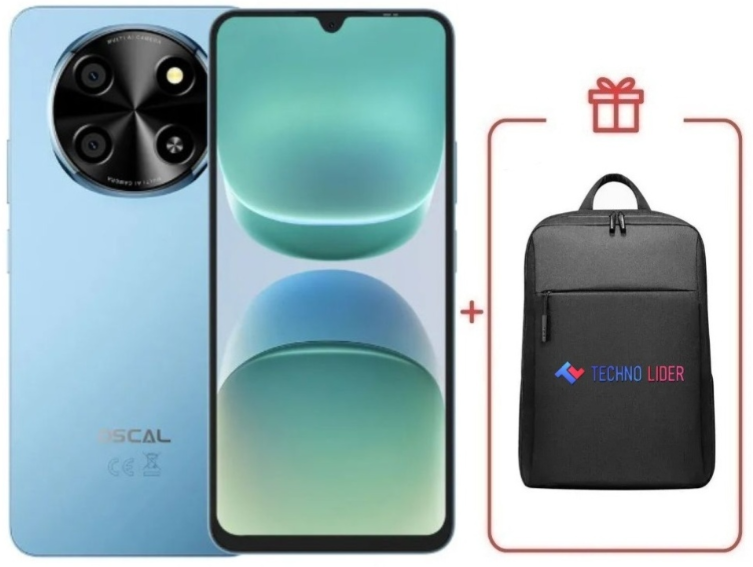 Смартфон Oscal Tiger 8 4/128GB Glacier Blue + подарок купить,NaN