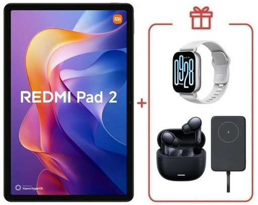 Планшет Xiaomi Redmi Pad 2 11 дюйм 4 Гб/128 Гб фиолетовый + подарок