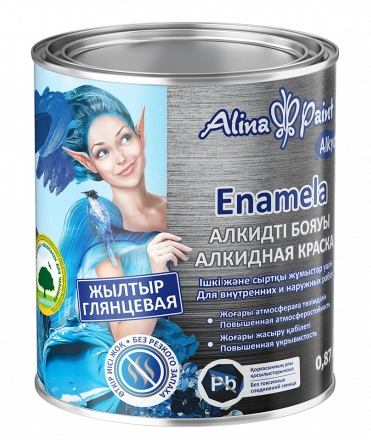 Эмаль Alina Paint Alkyd Enamela - 739 зеленая глянцевая 2.7кг