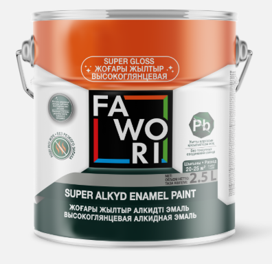 Эмаль Fawori Super Alkyd Enamel Paint - 760 светло-коричневая глянцевая 2.5л