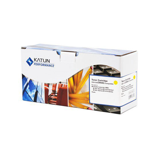 Картридж Katun CE412A желтый