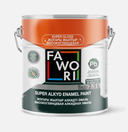Эмаль Fawori Super Alkyd Enamel Paint - 713 бежевая глянцевая 2.5л