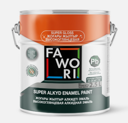 Эмаль Fawori Super Alkyd Enamel Paint - 721 красная глянцевая 2.5л