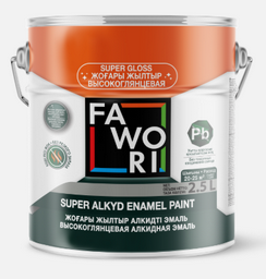 Эмаль Fawori Super Alkyd Enamel Paint - 720 оранжевая глянцевая 2.5л