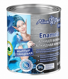 Эмаль Alina Paint Alkyd Enamela - 716 светло-желтая глянцевая 2.9кг