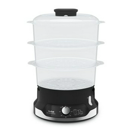 Пароварка Tefal VC204810 черно-белая