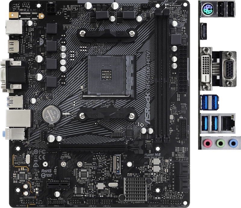 Материнская плата ASRock B550M-HDV купить,0