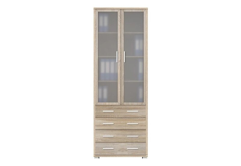 Витрина Gerbor Офис Лайн 019 REG 2W4S/79/220 дуб сонома купить,NaN