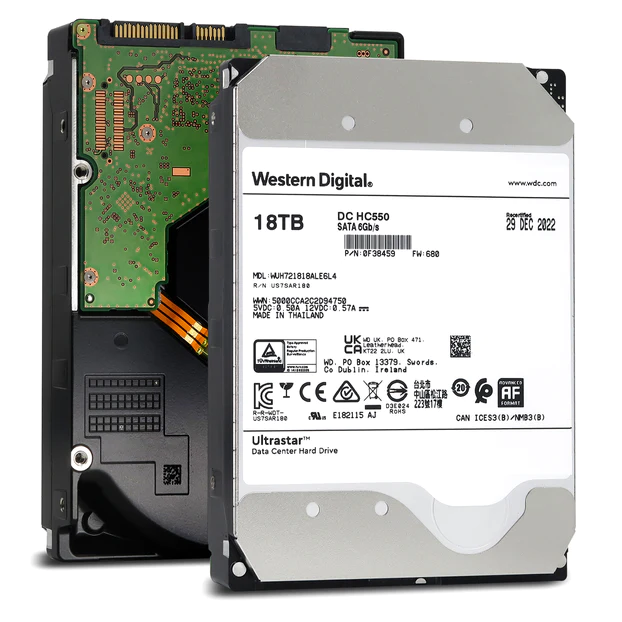 Жесткий диск HDD Western Digital Ultrastar DC HC550 WUH721818ALE6L4 18Tb купить,0