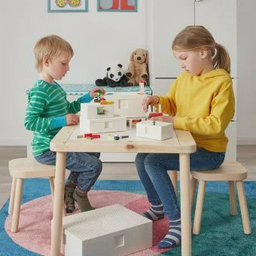 Контейнер Ikea Bygglek Бюгглек Lego с крышкой 3шт белый