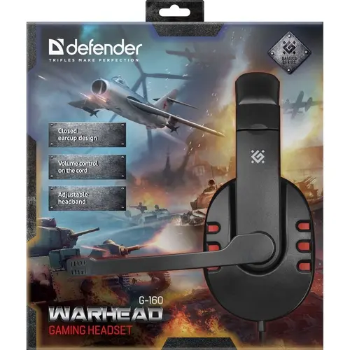 Наушники Defender Warhead G-160 Black  купить,NaN