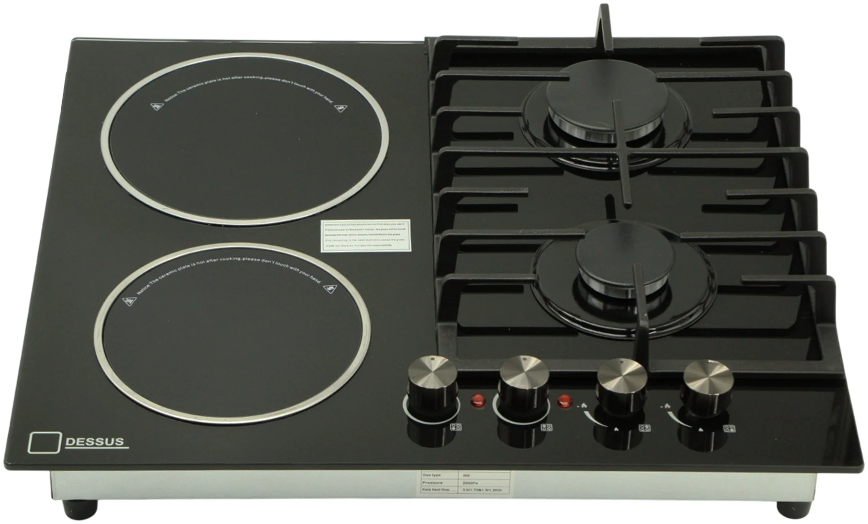 Варочная панель Dessus DCGC-62001B черная