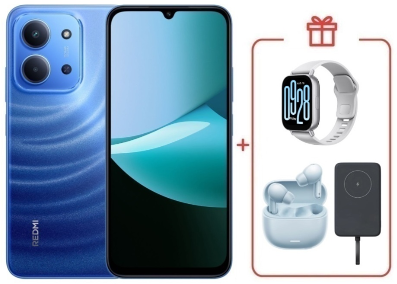 Смартфон Xiaomi Redmi 15C 4G 4/128GB Moonlight Blue + подарок купить,NaN
