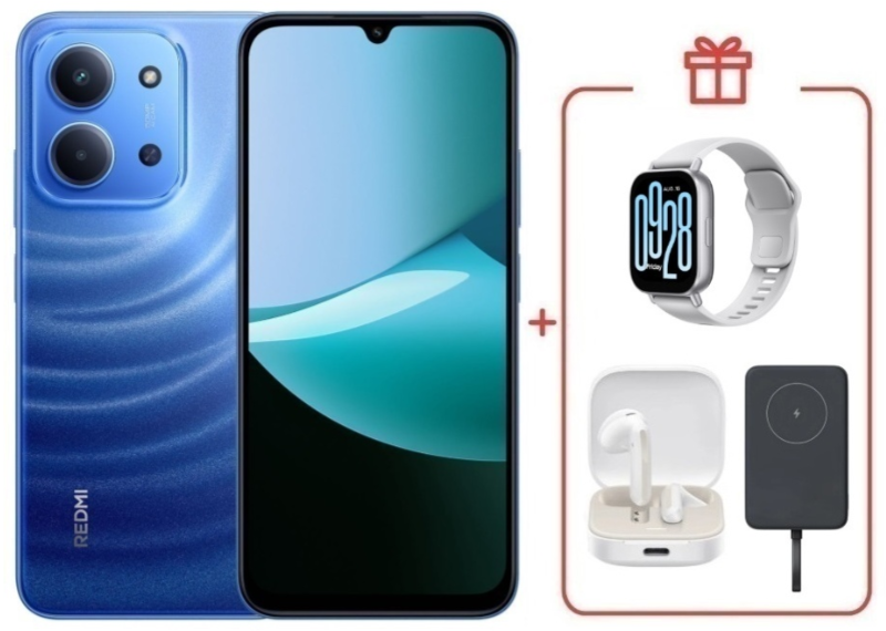 Смартфон Xiaomi Redmi 15C 4G 4/128GB Moonlight Blue + подарок купить,NaN