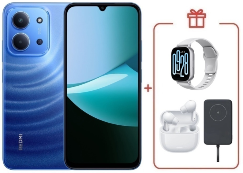 Смартфон Xiaomi Redmi 15C 4G 4/128GB Moonlight Blue + подарок купить,NaN
